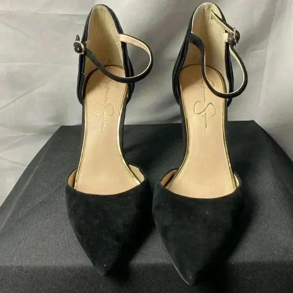 JESSICA SIMPSON CARLETTE WO SIZE 10 BBLACK SUEDE LEATHER UPPER 4.5” HEEL… - Picture 5 of 13